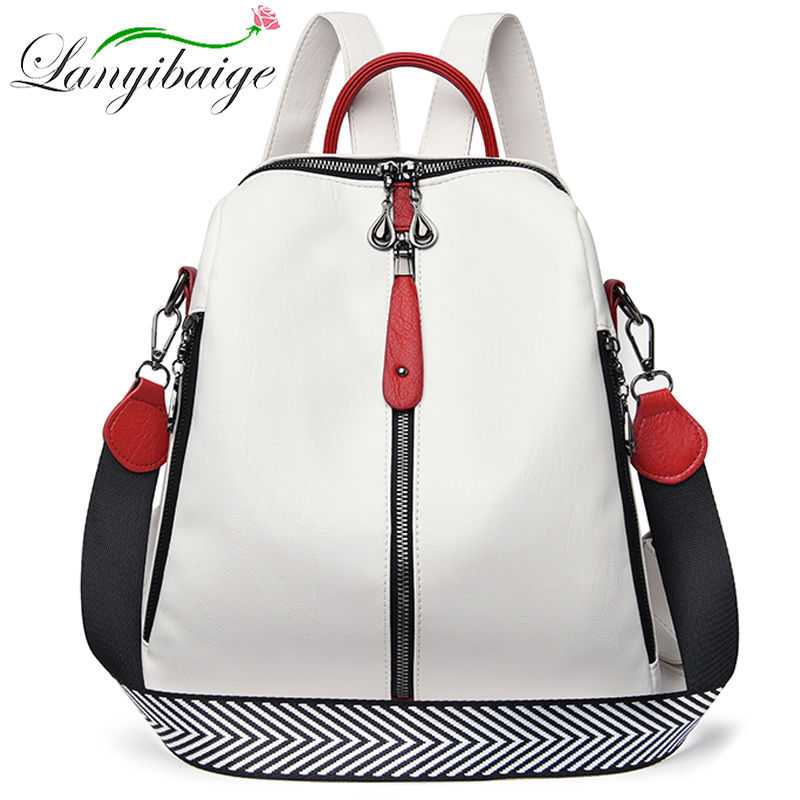 Leather Backpack Vintage - Moda sırt çantası kadın yumuşak deri