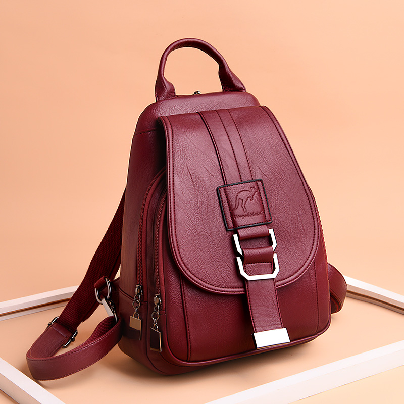 Leather Backpack Vintage - Sıcak 6 renk kadın sırt kadın
