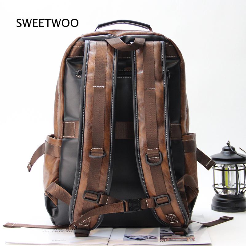 Erkek Kahverengi Renk Bloklu S - Leather Backpack Vintage incelemesi ve fiyatı