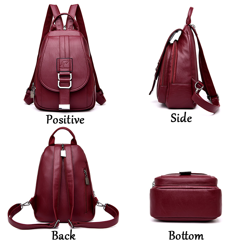 Sıcak 6 renk kadın sırt kadın  - Leather Backpack Vintage incelemesi ve fiyatı