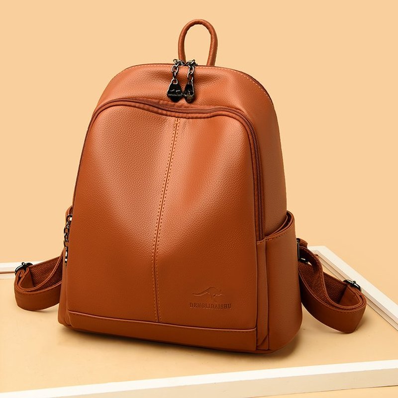 Yeni Kore Yumuşak PU Deri Büyü - Leather Backpack Vintage incelemesi ve fiyatı